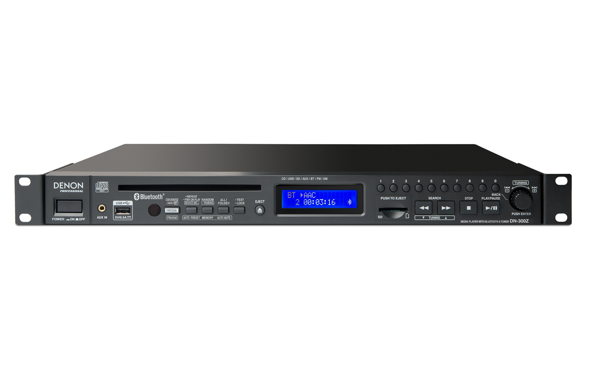 Denon DN-300ZB CD/Media Player with Bluetooth Receiver and AM/FM